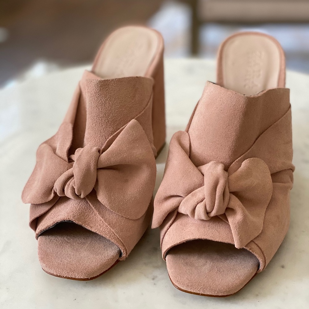 Zara Suede Mules
